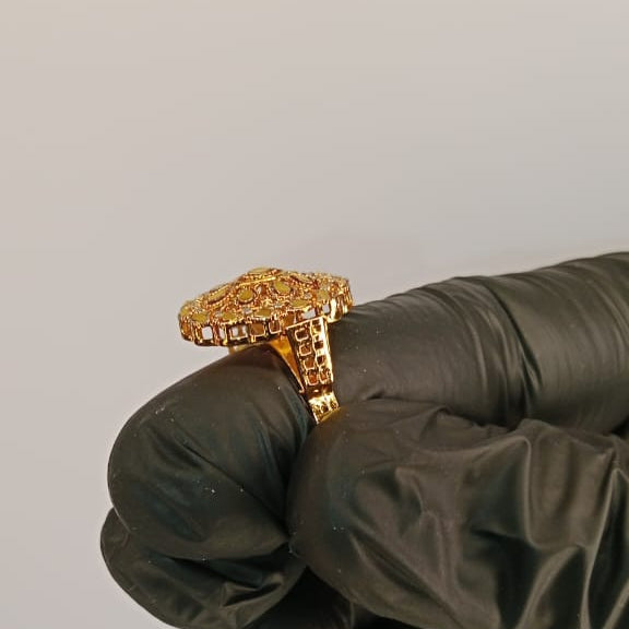 01 Pcs Gold Plated Ring For Ladies | Girls – Fancy