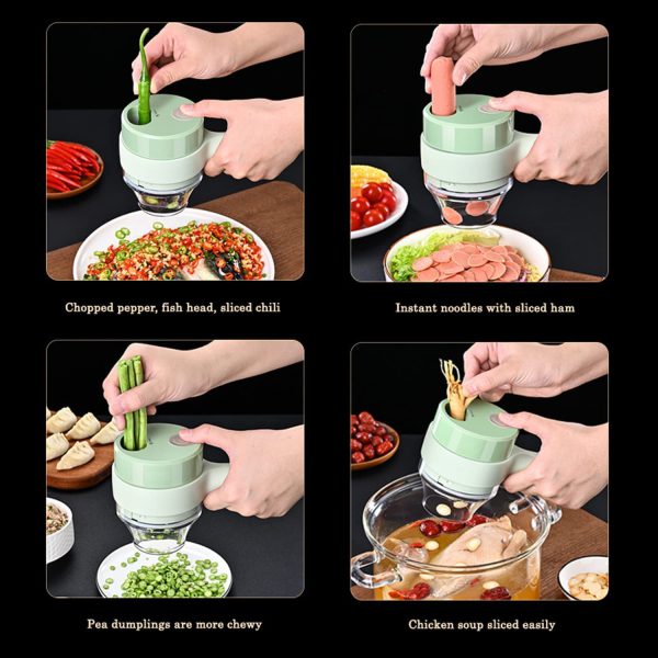 5 In 1 Handheld Hammer Electric Vegetable Chopper Machine