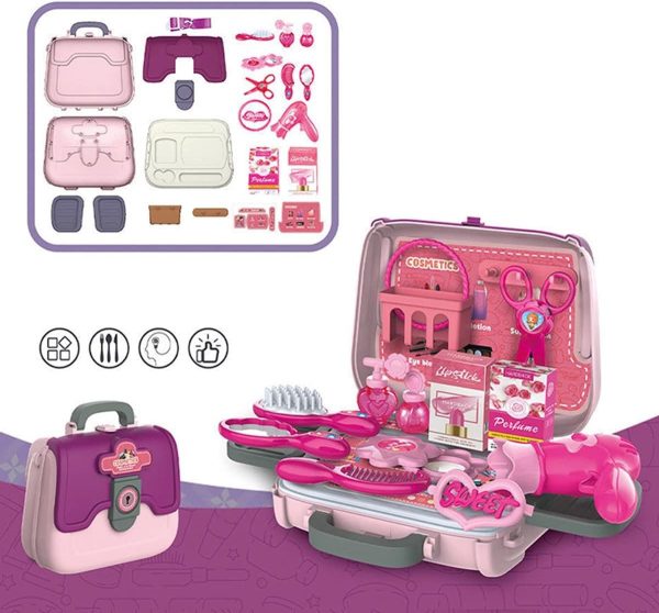 24 Pcs Girls Fashion Beauty Salon Makeup Kit toy|