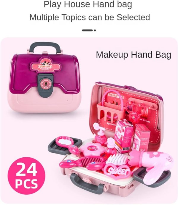 24 Pcs Girls Fashion Beauty Salon Makeup Kit toy|