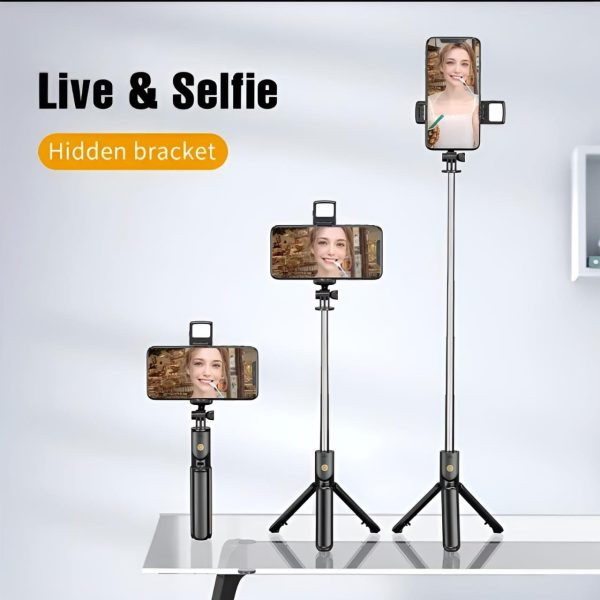R1s Selfie Stick With Tripod |Foldable Selfie Rod For Phone