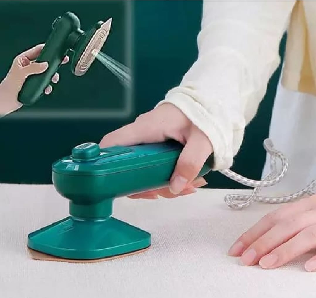 Portable Mini Electric Steam Iron 40w Ceramic Soleplate 80ml Water Tank