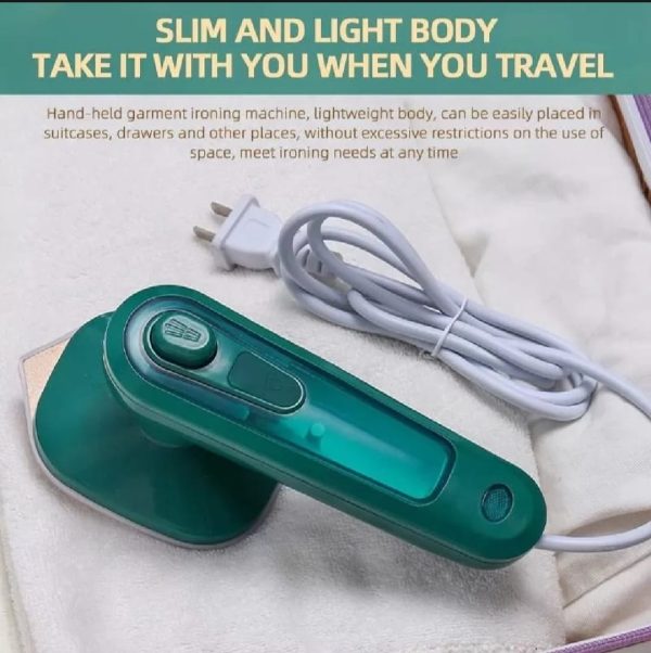 Portable Mini Electric Steam Iron 40w Ceramic Soleplate 80ml Water Tank