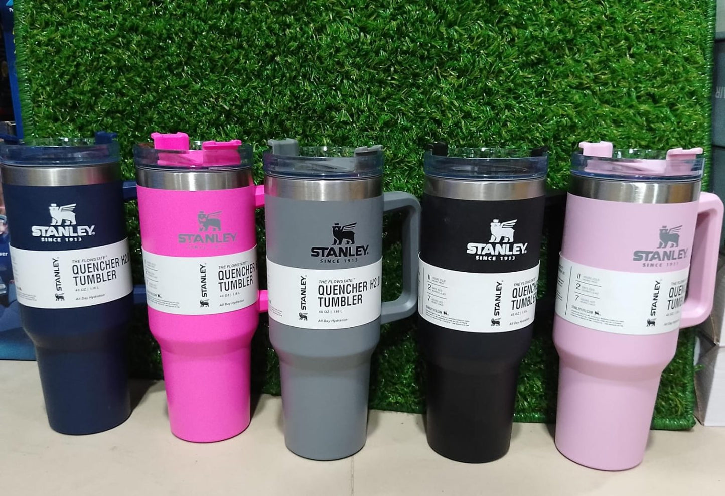 01Piece Stanley 40 Oz (1200ml) Stainless Steel Tumbler With Straw