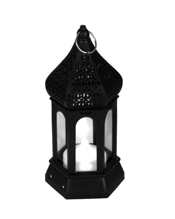 Antique Black Candle Lamp| Portable Small Lamp