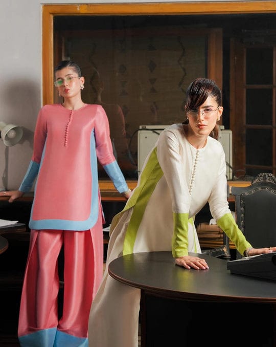 Rosy Glow Swiss Lawn Shirt