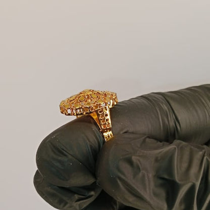 01 Pcs Gold Plated Ring For Ladies | Girls – Fancy