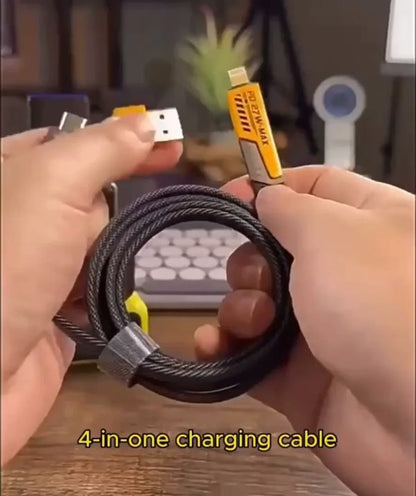 4 In 1 Data Cable Pack Of 2 – Usb-c & Fast Charging & Data Transfer