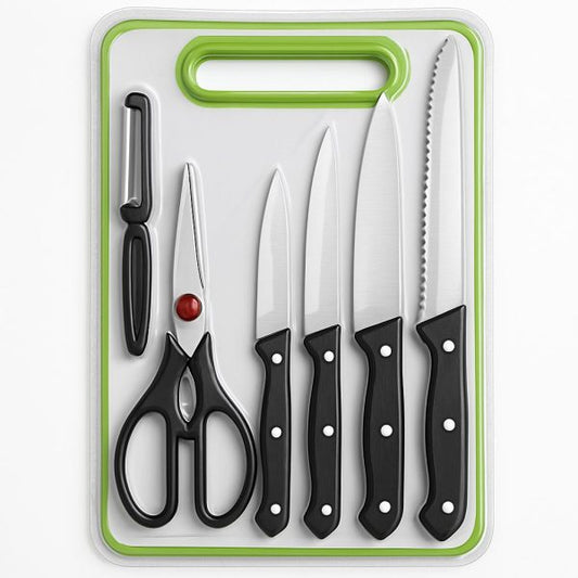 6 In 1 Stainless Steel Knives Set– All-in-one