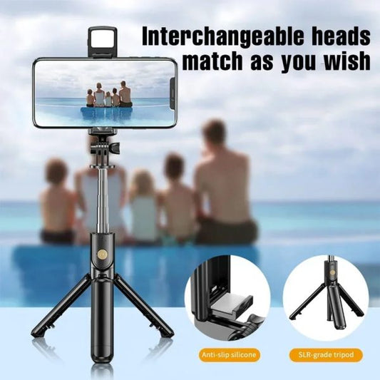 R1s Selfie Stick With Tripod |Foldable Selfie Rod For Phone
