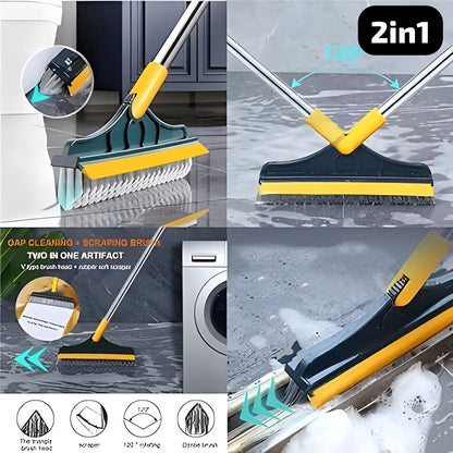 2 In 1 Floor Cleaning Brush With 120° Rotatable Head