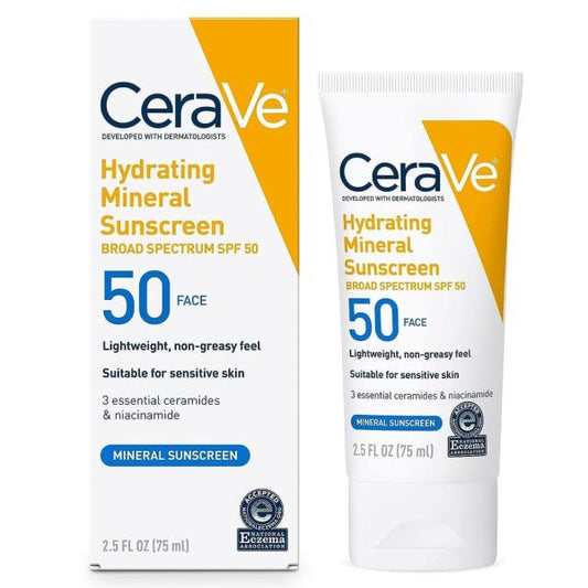 Cerave Hydrating Mineral Sunscreen Spf 75 Ml