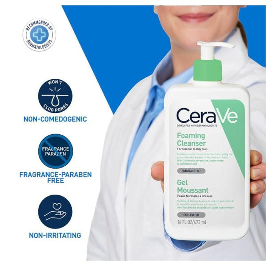 Cerave Smooth Texture Foaming Cleanser – 236ml