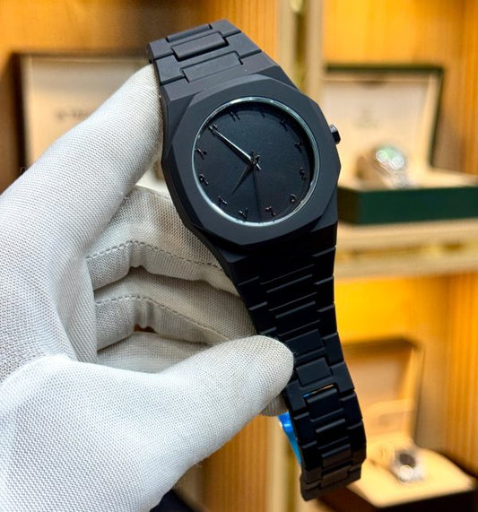 Full Black Aura Quartz Watch –Premium Quality