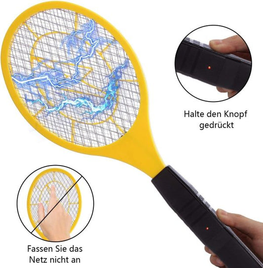Electric Mosquito Killer Racket 2 In 1 Led Flash Light (battery Operated)