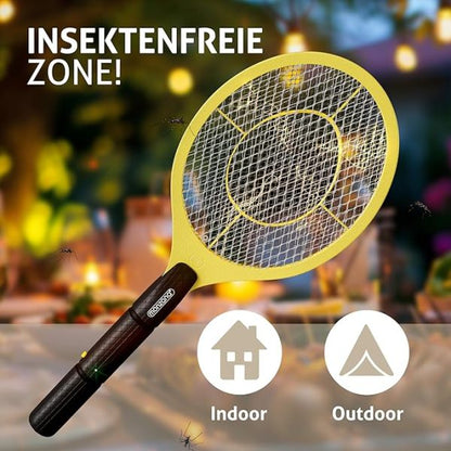 Electric Mosquito Killer Racket 2 In 1 Led Flash Light (battery Operated)