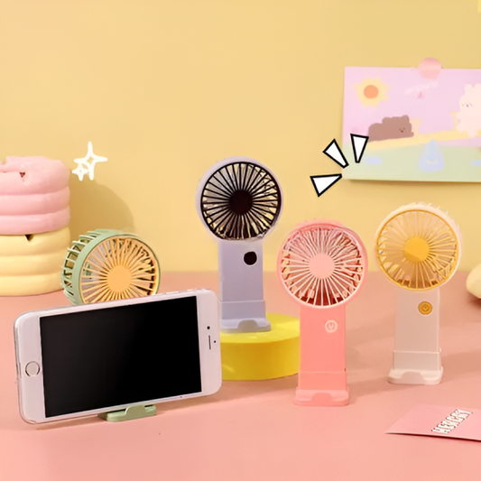 Portable Mini Rechargeable Fan (random Colors)