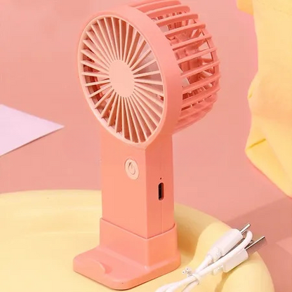 Portable Mini Rechargeable Fan (random Colors)