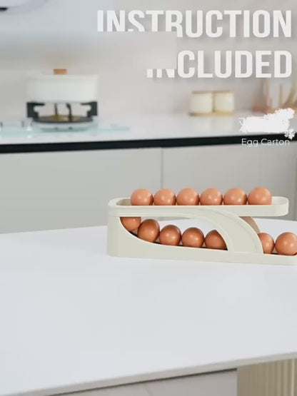 Egg Organizer Automatic Scrolling Egg Rack