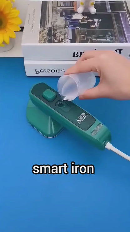 Portable Mini Electric Steam Iron 40w Ceramic Soleplate 80ml Water Tank