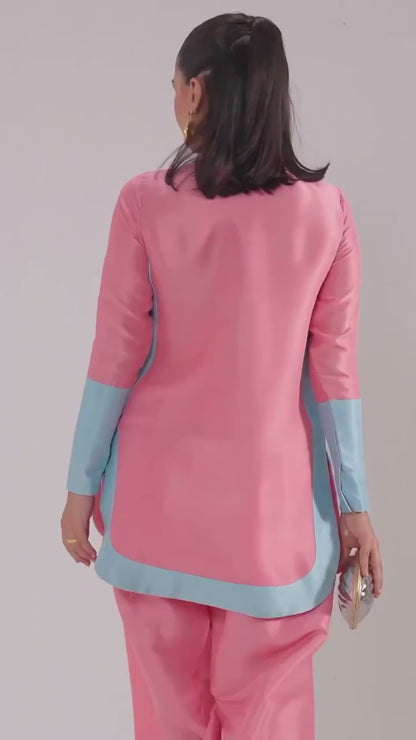 Rosy Glow Swiss Lawn Shirt