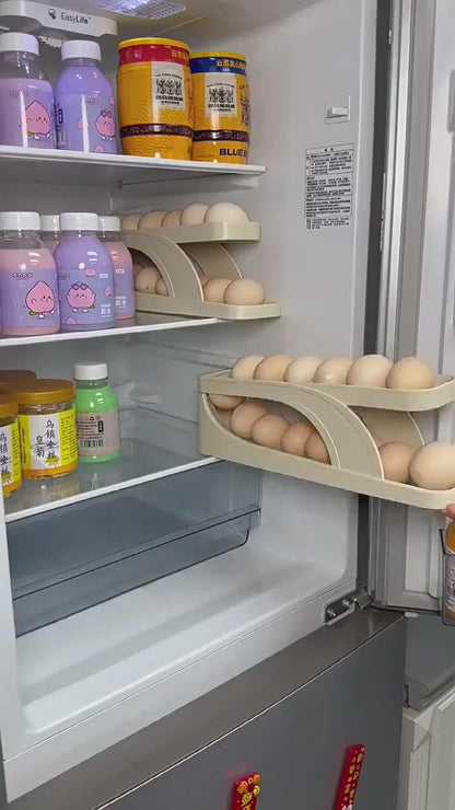 Egg Organizer Automatic Scrolling Egg Rack
