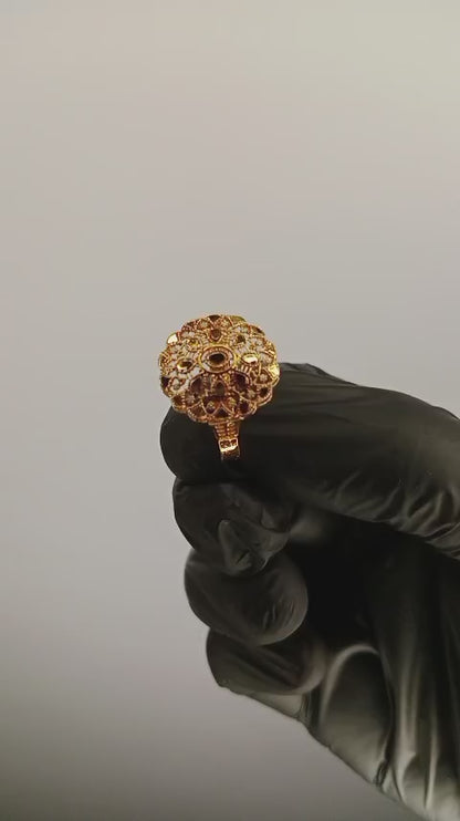 01 Pcs Gold Plated Ring For Ladies | Girls – Fancy